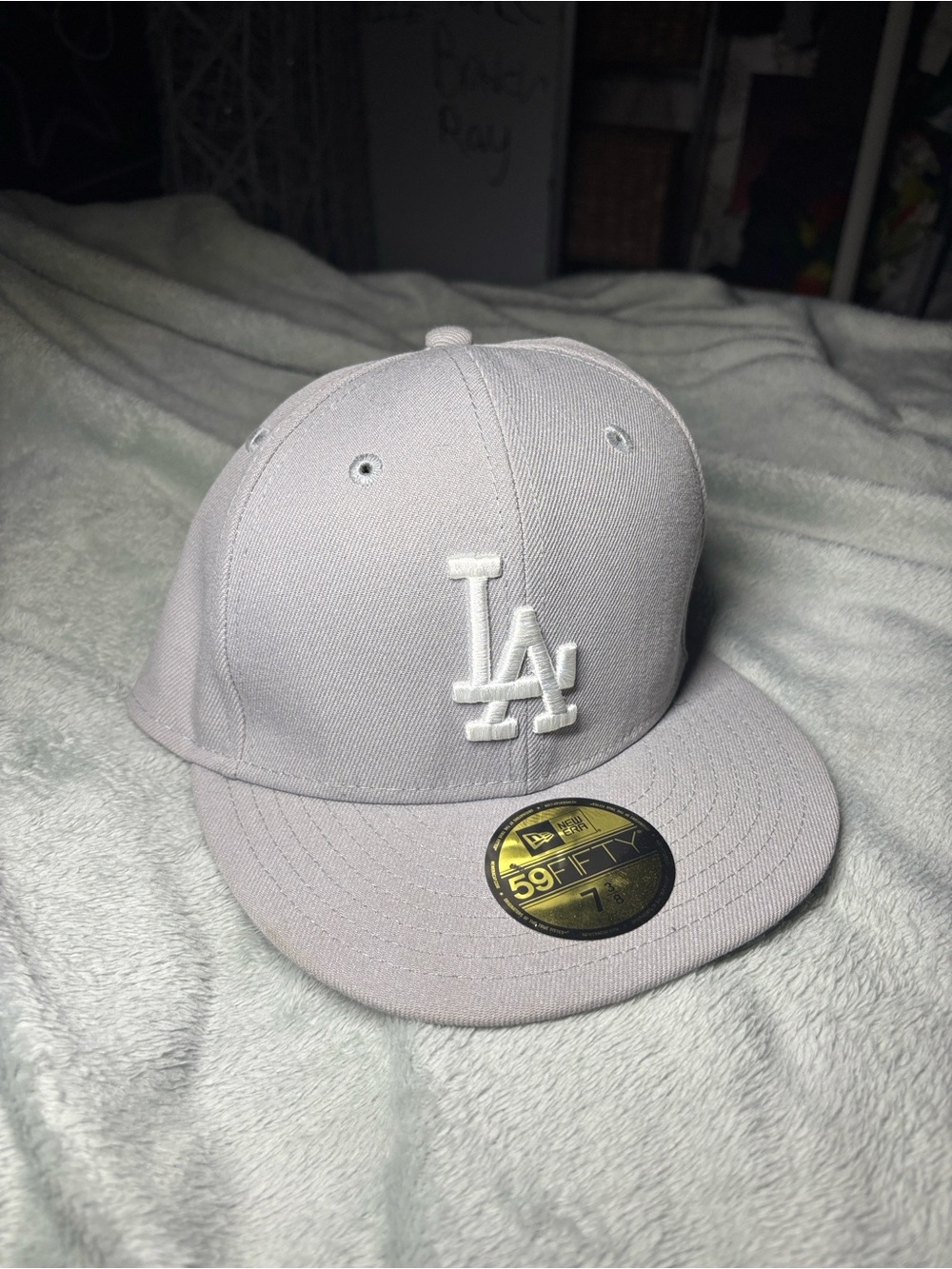 LA Dodgers Fitted Cap - Light Gray